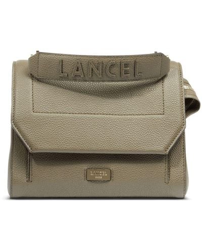 Lancel Mini Leather Cross Bag - Grey