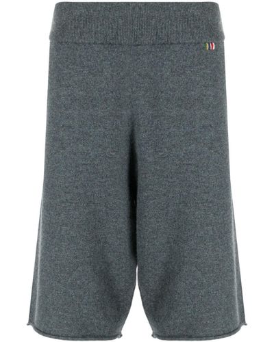 Extreme Cashmere Elasticated-waist Cashmere-blend Track Shorts - Gray