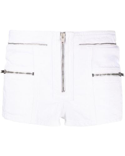 Isabel Marant Shorts con zip - Bianco