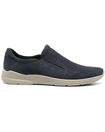Ecco Irving Suede Trainers - Blue