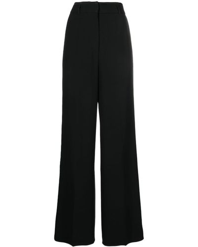 BOSS Timoa High-waisted Wide-leg Pants - Black