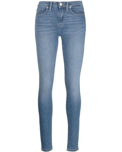 Tommy Hilfiger Jeans skinny con effetto schiarito - Blu
