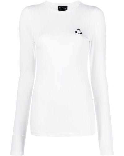BOTTER Long-sleeve Logo-print T-shirt - White