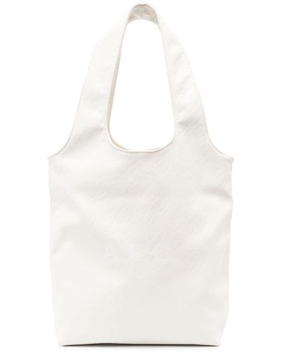 A.P.C. Small Ninon Logo-print Tote Bag - White