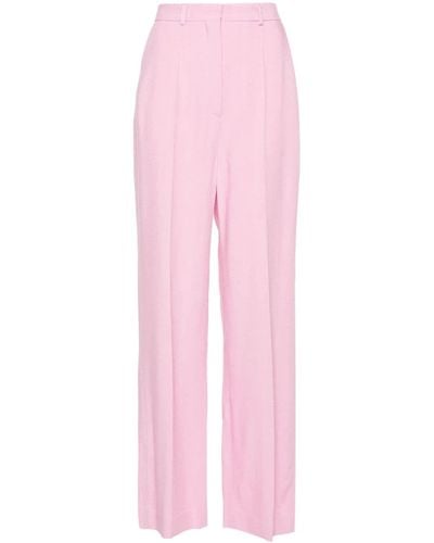 Nanushka Zoelle High-Waist-Hose mit weitem Bein - Pink