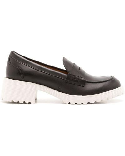 Sarah Chofakian Ully Leather Loafers - Black