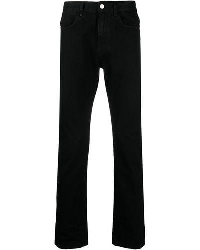 McQ High-rise Straight Leg Jeans - Black