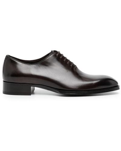 Tom Ford Claydon Leather Oxford Shoes - Black