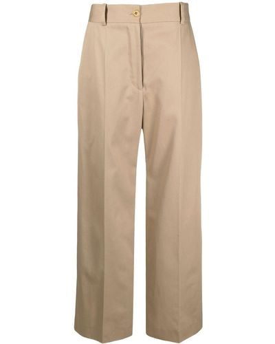 Patou Wide-leg Tailored Trousers - Natural