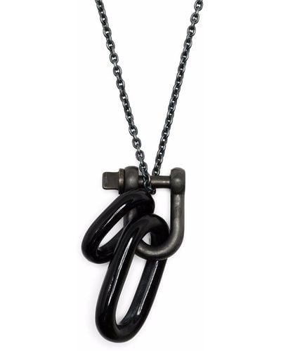 Parts Of 4 Double Link U-bolt Necklace - Metallic