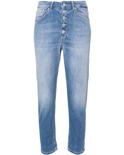 Dondup Koons Mid-rise Cropped Jeans - Blue