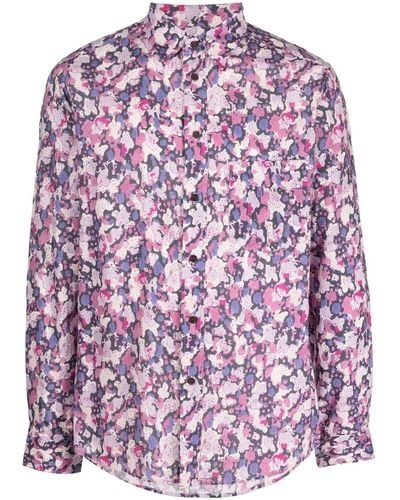 Isabel Marant Overhemd Met Bloemenprint - Paars