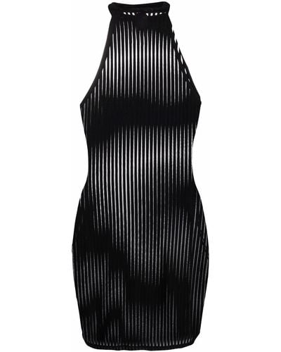 Maison Close Bande À Part Striped Dress - Black