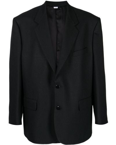 Random Identities Long-sleeved Oversized Blazer - Black