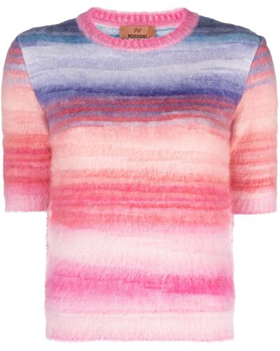 Missoni Top con efecto cepillado - Rosa