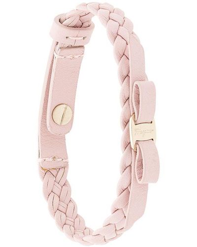 Ferragamo Gewebtes 'Vara' Armband - Pink