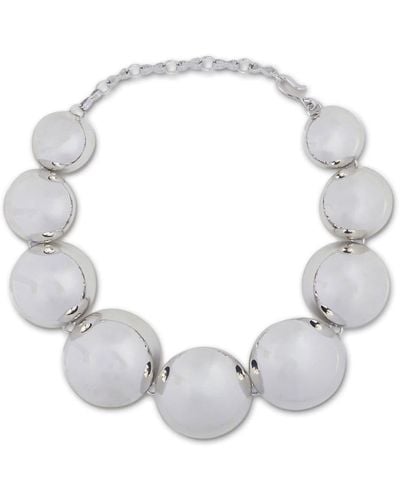 Simon Miller Dome Halskette mit abgestuften Perlen - Weiß