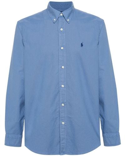 Polo Ralph Lauren Overhemd Met Borduurwerk - Blauw