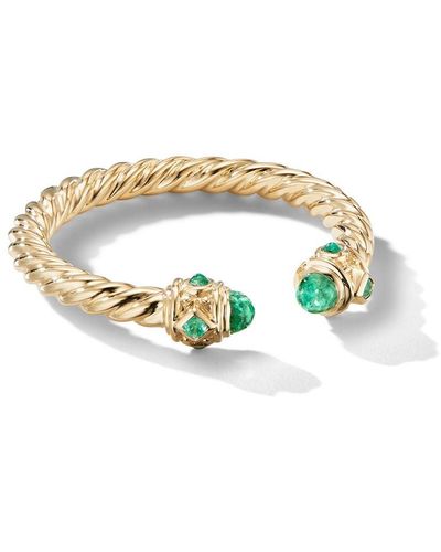 David Yurman 18kt Yellow Gold Renaissance Color Emerald Ring - Metallic