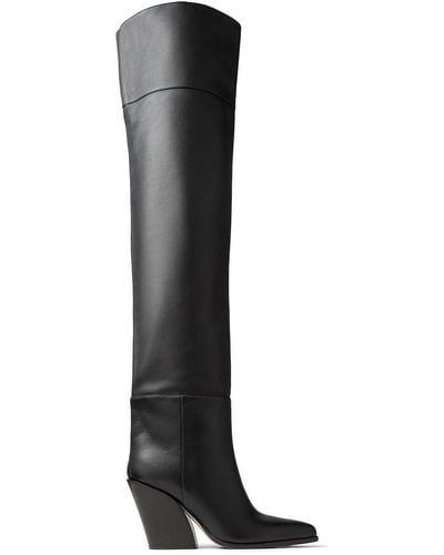 Jimmy Choo Maceo 85mm Over-the-knee Boots - Black