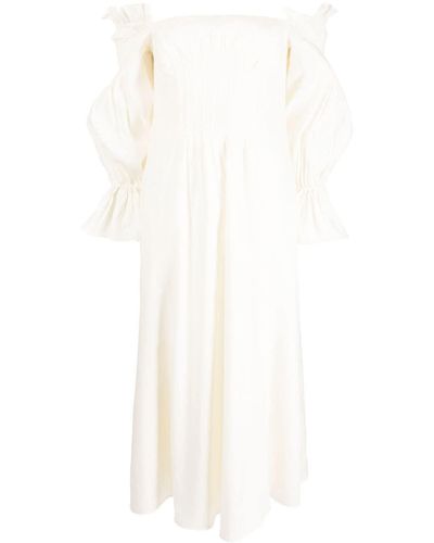 Cult Gaia Vestido con hombros descubiertos - Blanco