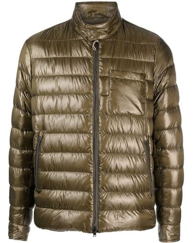 Herno Quilted Zip-up Padded Jacket - Green
