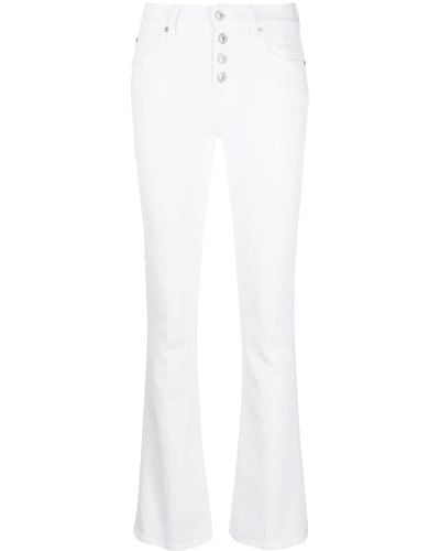 7 For All Mankind High-waisted Flared Jeans - White