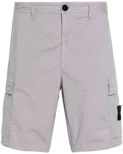 Stone Island Compass-badge Cargo Shorts - Grey