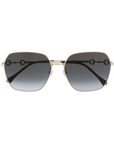 Gucci Square-frame Sunglasses - Metallic