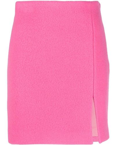 MSGM Minirock mit Schlitz - Pink