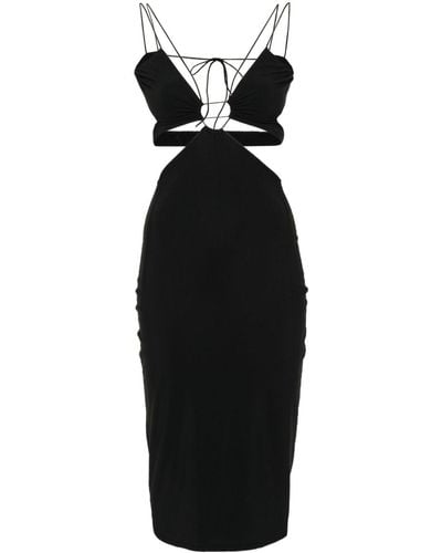 Amazuìn Klea Cut-out Midi Dress - Black