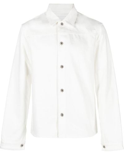 Jil Sander Button-up Denim Shirt - White