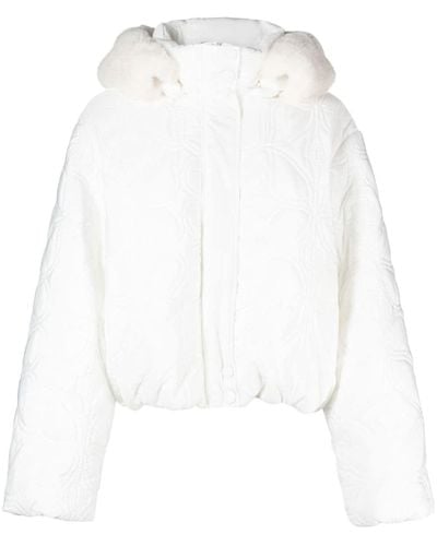 Maje Quilted Padded Jacket - White