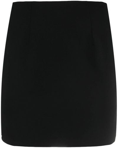 Maison Close Logo-patch Lace-detailing Skirt - Black