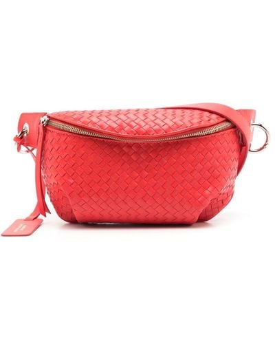 Sarah Chofakian Orsay Interwoven Leather Belt Bag - Pink