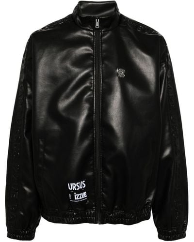Izzue Zip-up Faux-leather Jacket - Black