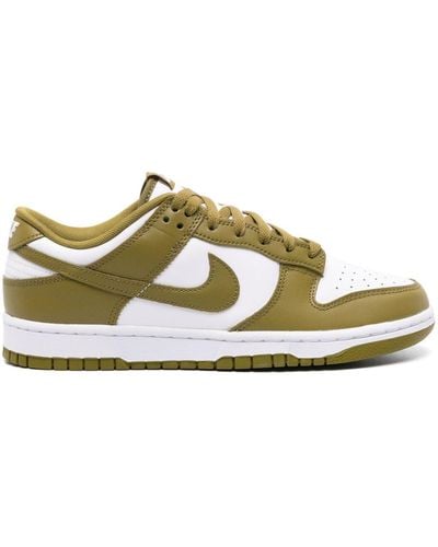 Nike Dunk Low Leather Trainers - Green