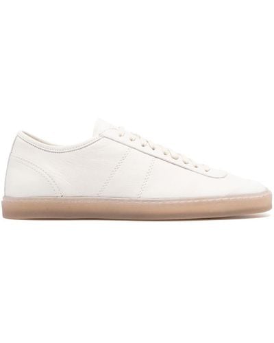 Lemaire White Linoleum Leather Sneakers