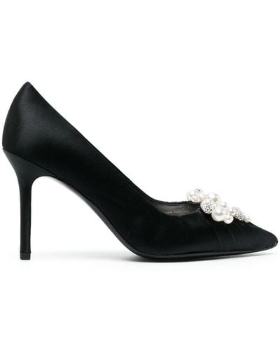 Kate Spade 95mm Pearl-bow Detail Court Shoes - Black