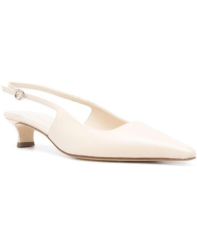 Aeyde Catrina 55mm Leather Court Shoes - White