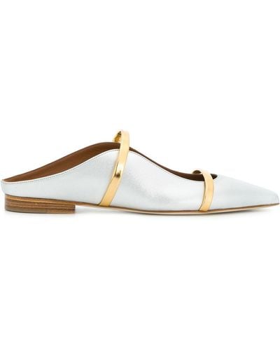 Malone Souliers Maureene pointed ballerina shoes - Blanc