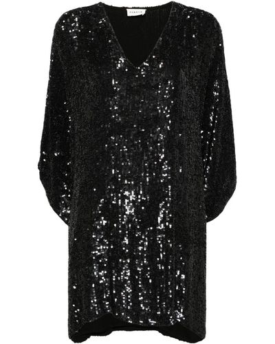 P.A.R.O.S.H. Sequin-embellished Jumper Dress - Black