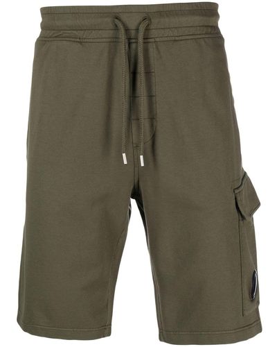 C.P. Company Drawstring Cotton Shorts - Green