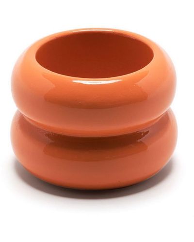 Uncommon Matters Breve Double-band Ring - Orange