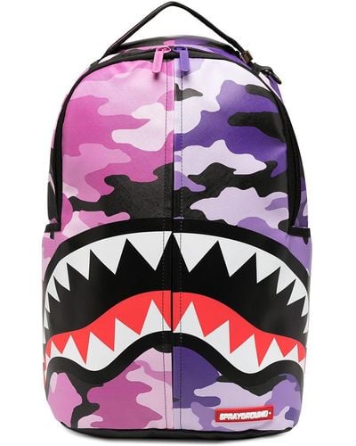 Sprayground Split Camouflage Backpack - Pink