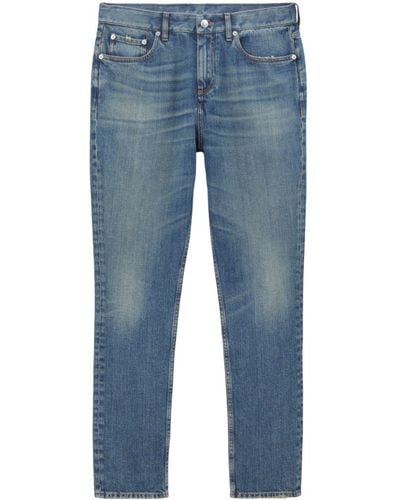 Burberry Halbhohe Slim-Fit-Jeans - Blau