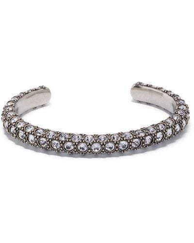 Isabel Marant Glass Crystal-embellished Cuff Bracelet - White