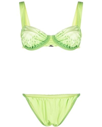 House Of Sunny Presse Bikini Set - Green