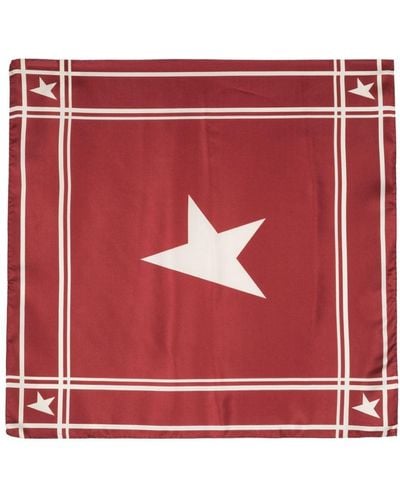 Golden Goose Foulard con stampa - Rosso