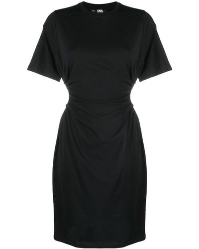 Karl Lagerfeld Mini Dress Organic Cotton - Black